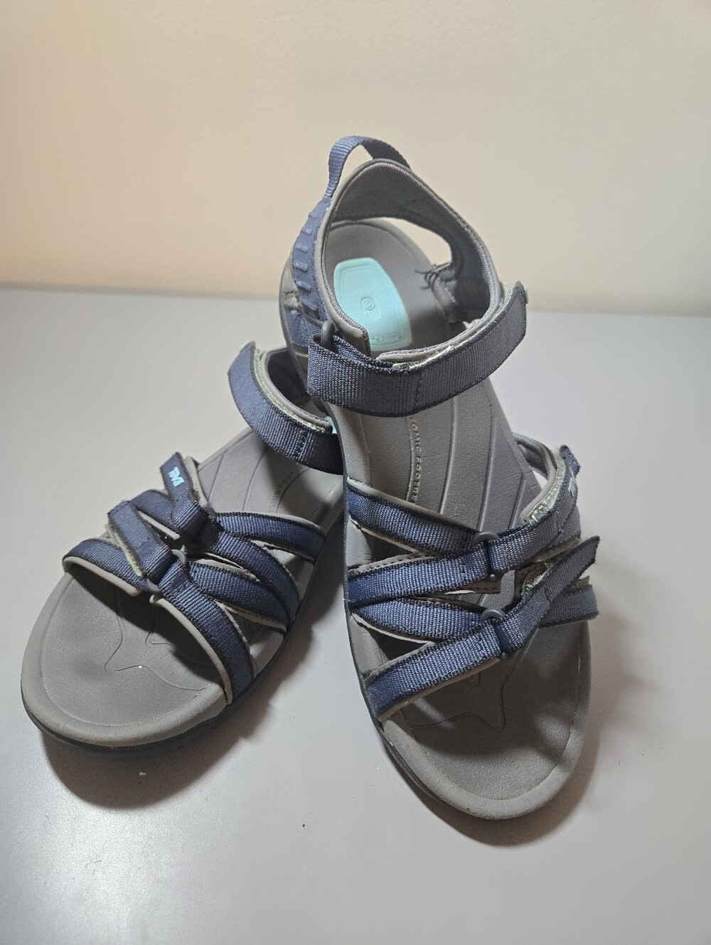 Teva Women's Tirra Hiking Sandals Navy Size 8 Comfort, Othotic, Gorpcore Granola